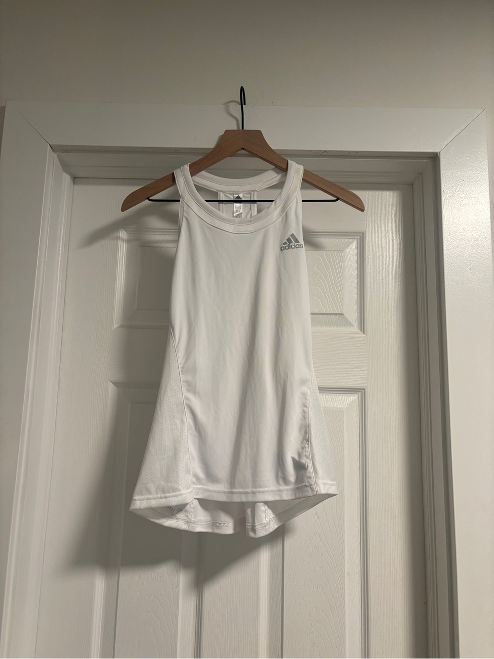 adidas White Racerback Performance Tank